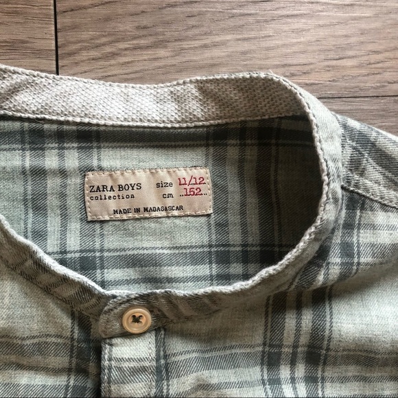 Zara Boys Button Up Shirt 11-12 - Picture 2 of 5